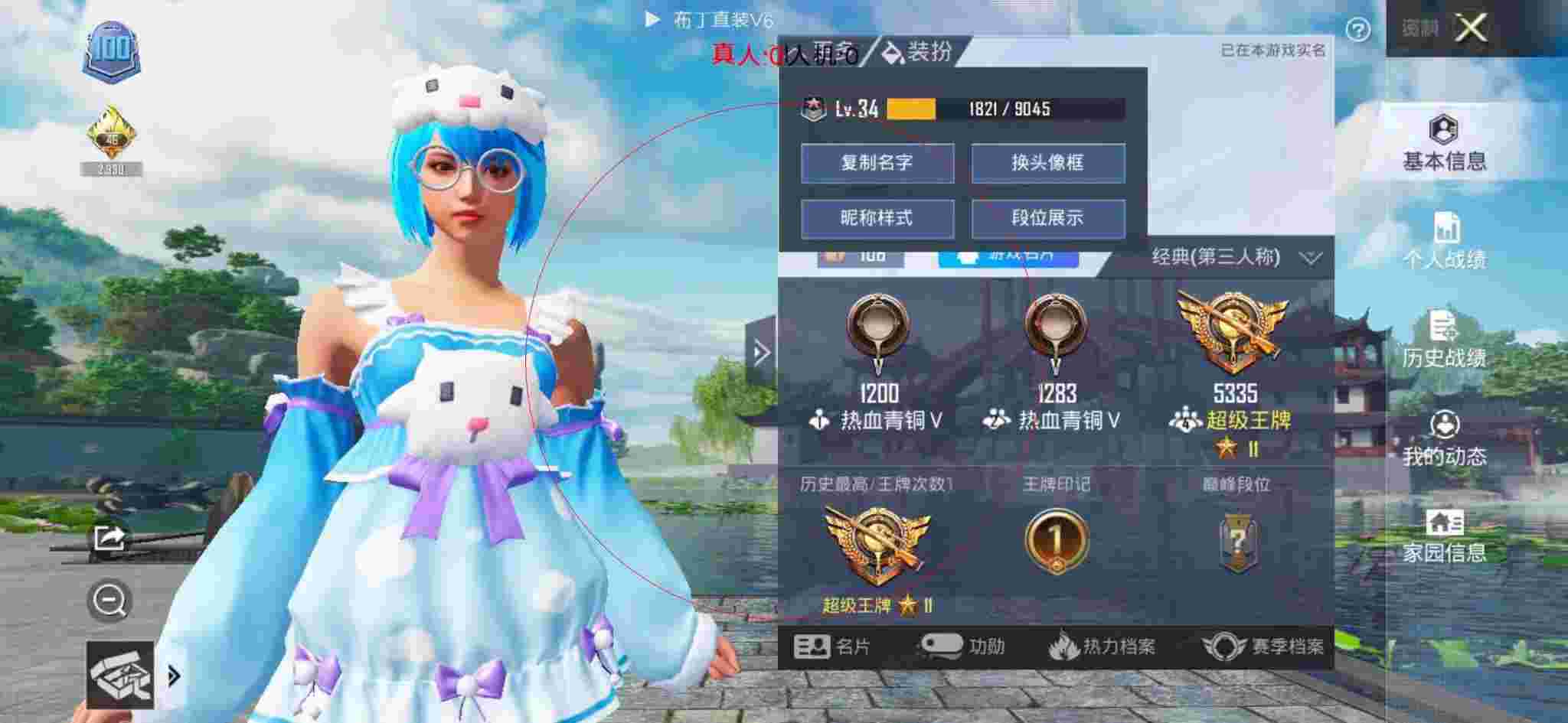 和平精英布丁直装透视 - 和平辅助订餐卡背后设计图辅助预览图